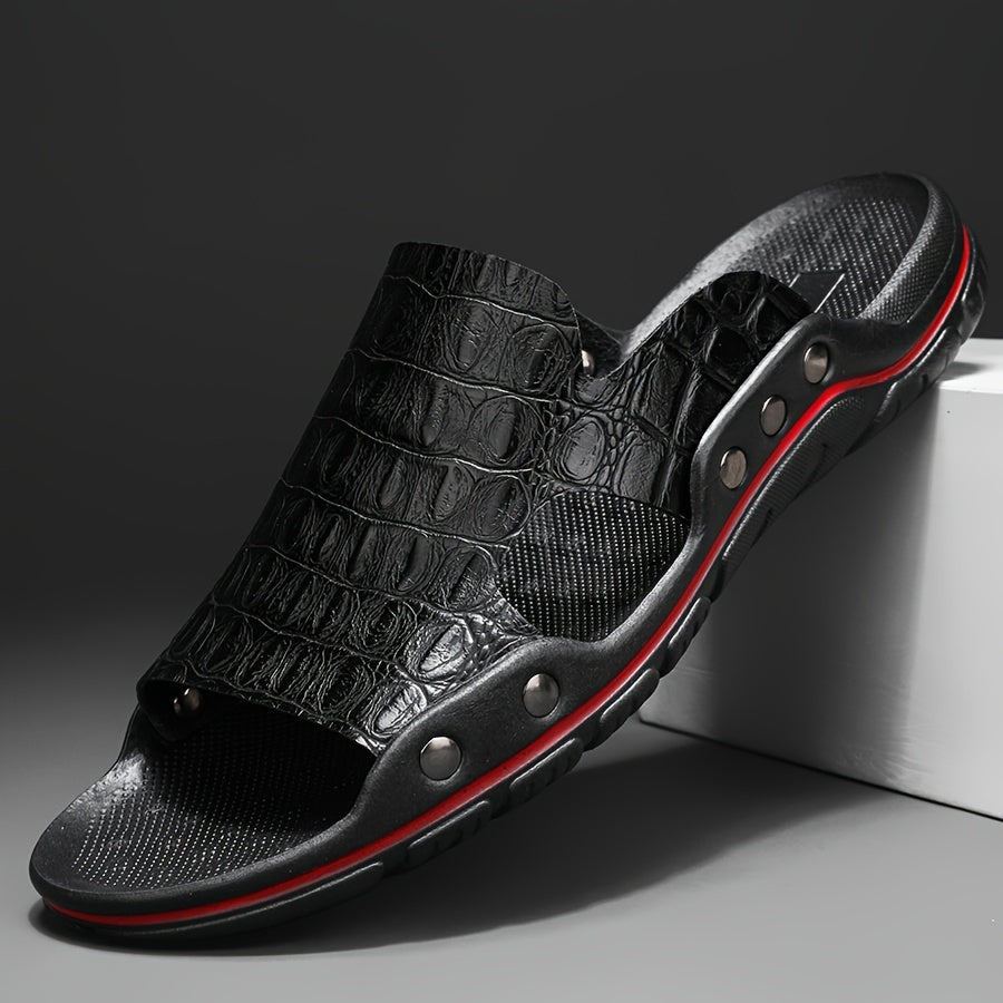 Arlo Leather Slides