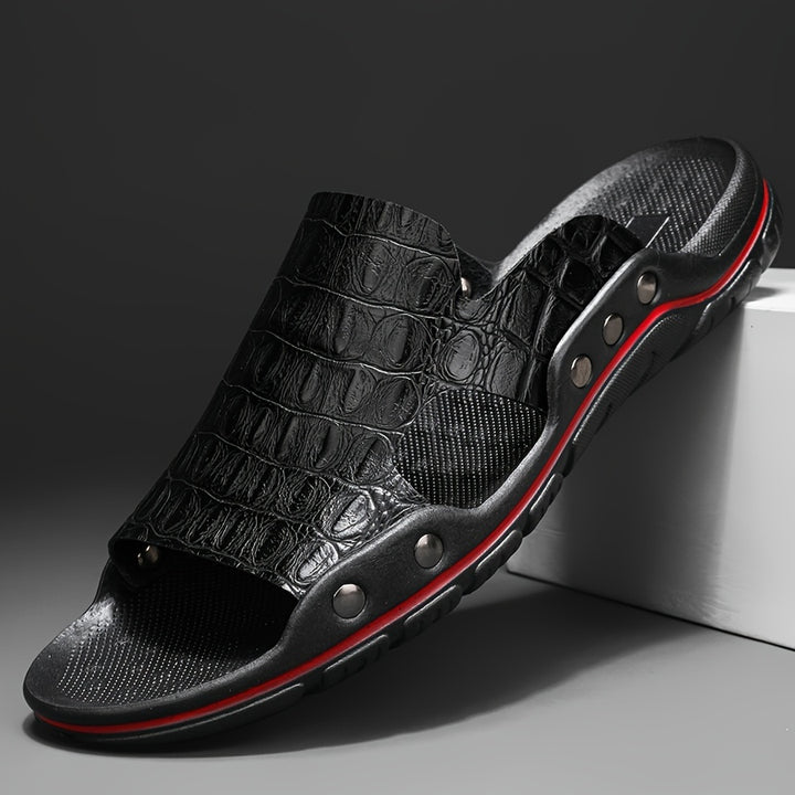 Arlo Leather Slides
