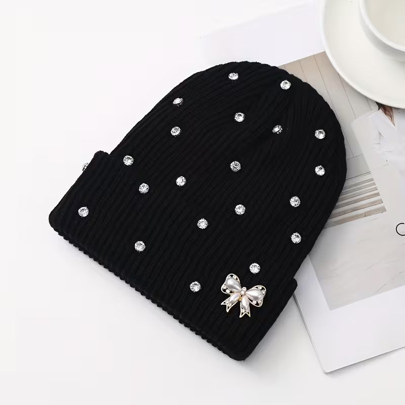 Aviana Crystal Knit Beanie