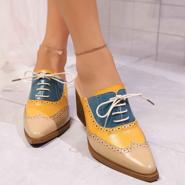 Savannah Brogue Heels