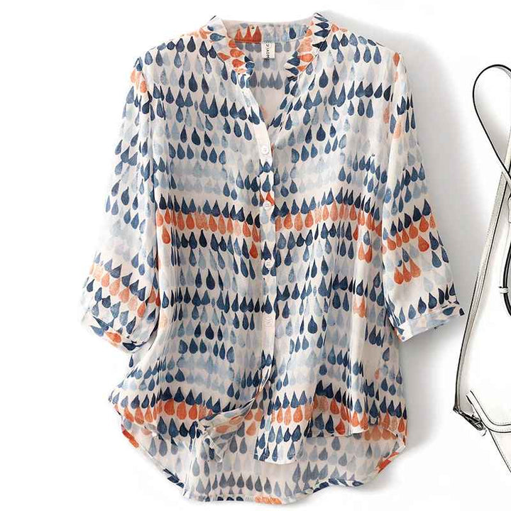 Aria Linen Blouse