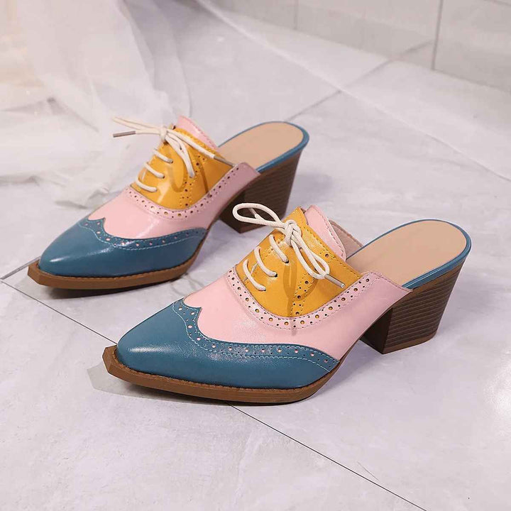 Savannah Brogue Heels