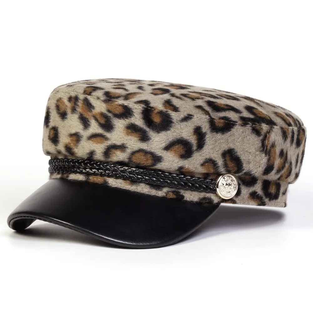 Verona Leopard Baker Cap