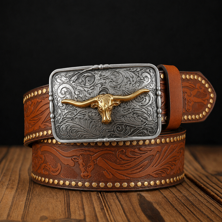Weston Longhorn Leather Belt