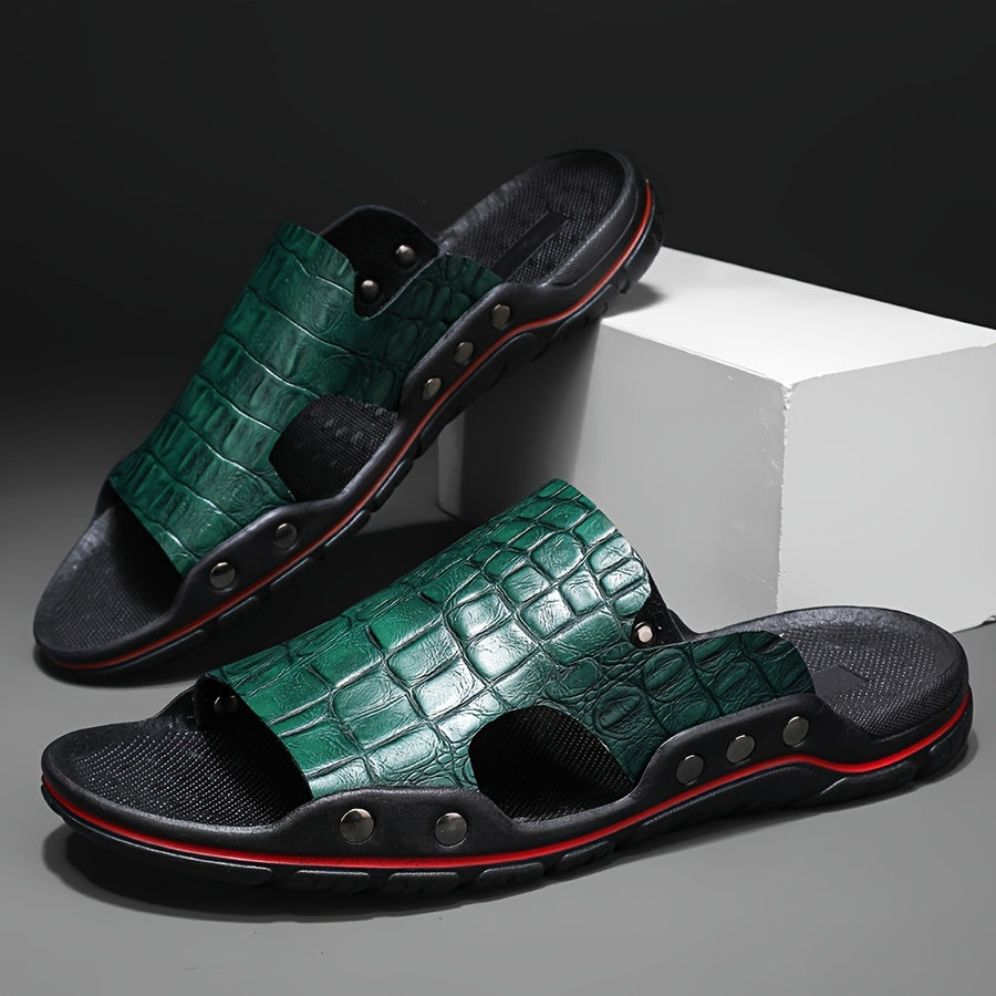 Arlo Leather Slides