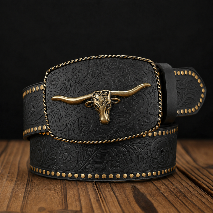 Maverick Longhorn Leather Belt