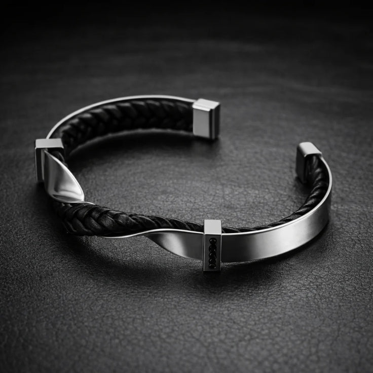Veyron Braided Cuff Bracelet