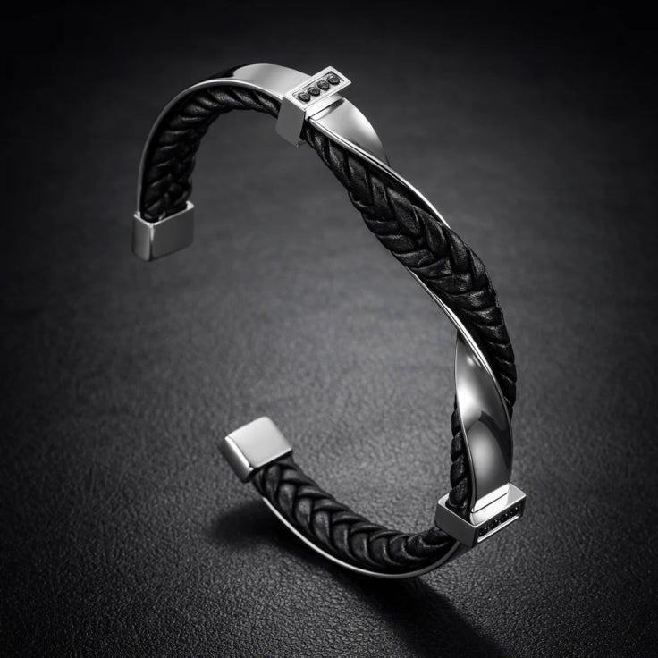 Veyron Braided Cuff Bracelet