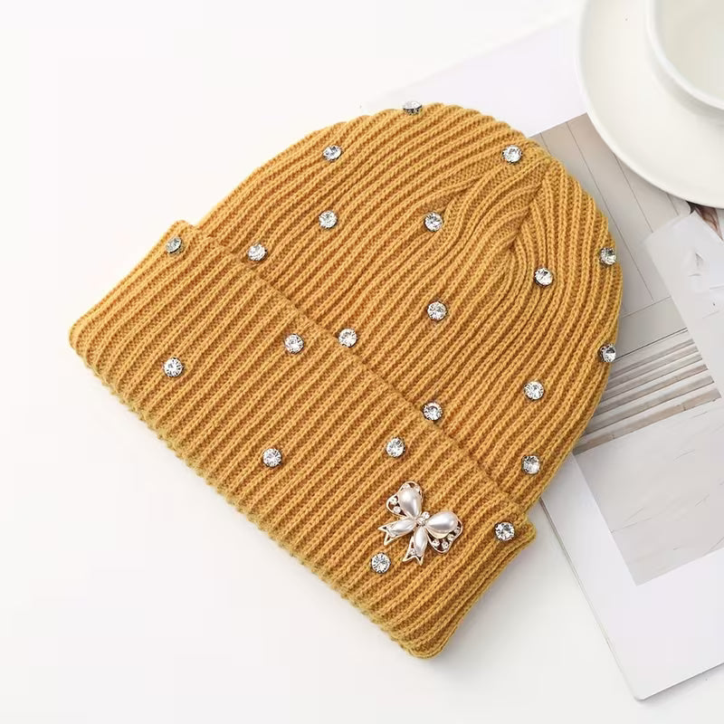 Aviana Crystal Knit Beanie