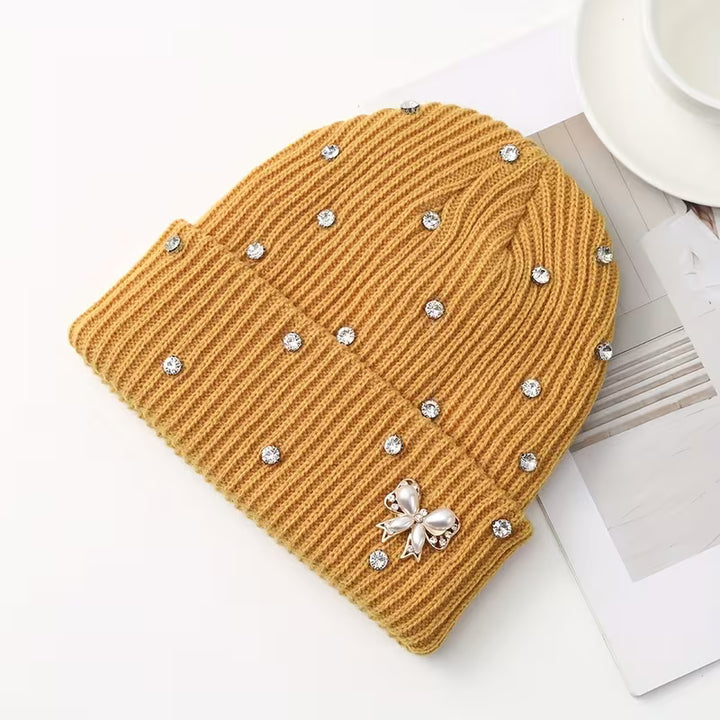 Aviana Crystal Knit Beanie