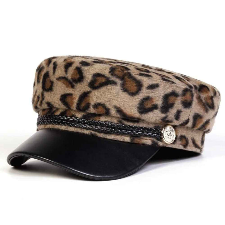Verona Leopard Baker Cap