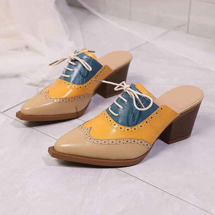 Savannah Brogue Heels