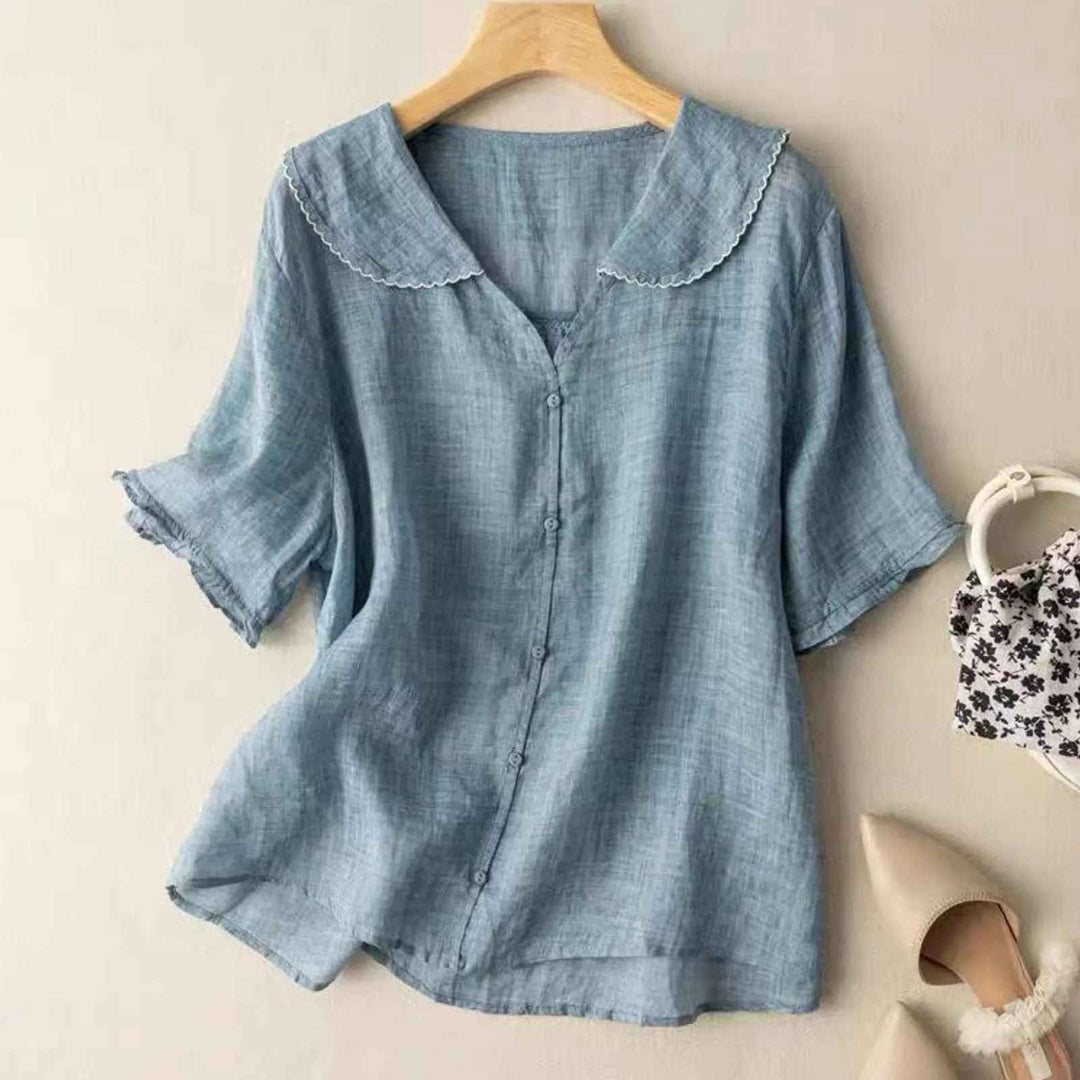 Clara Linen Blouse