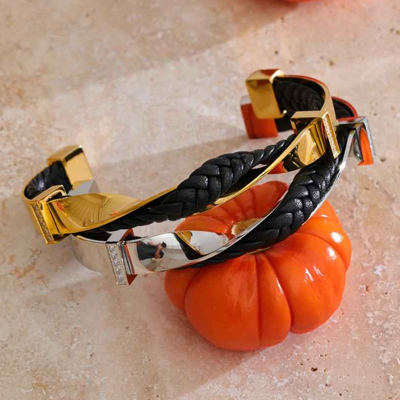 Veyron Braided Cuff Bracelet