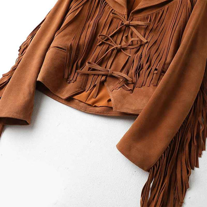 Valeria Suede Frinb Blazer