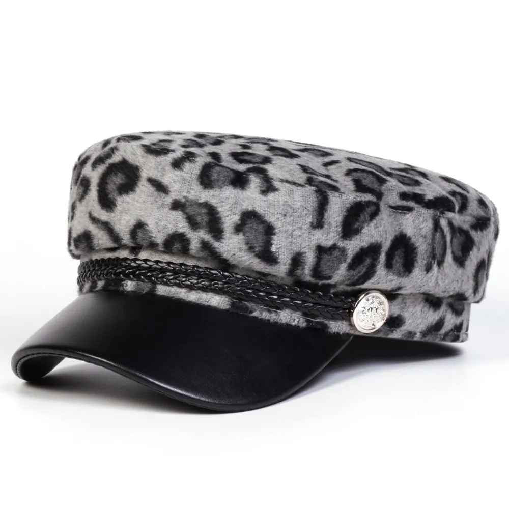 Verona Leopard Baker Cap