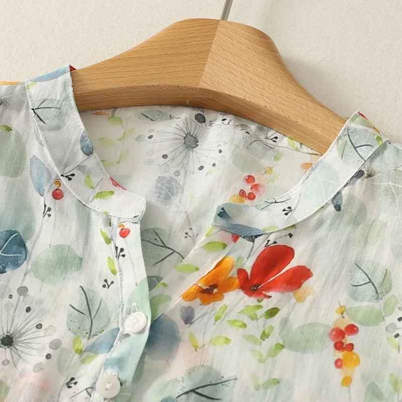 Aria Linen Blouse