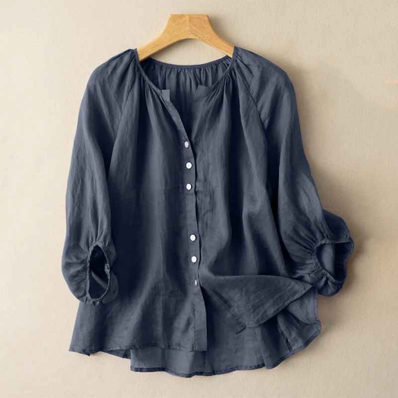 Sofia Linen Blouse