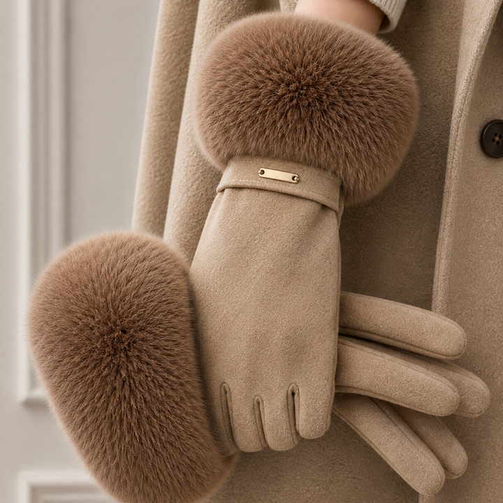 Siberian Aurora Fur Gloves