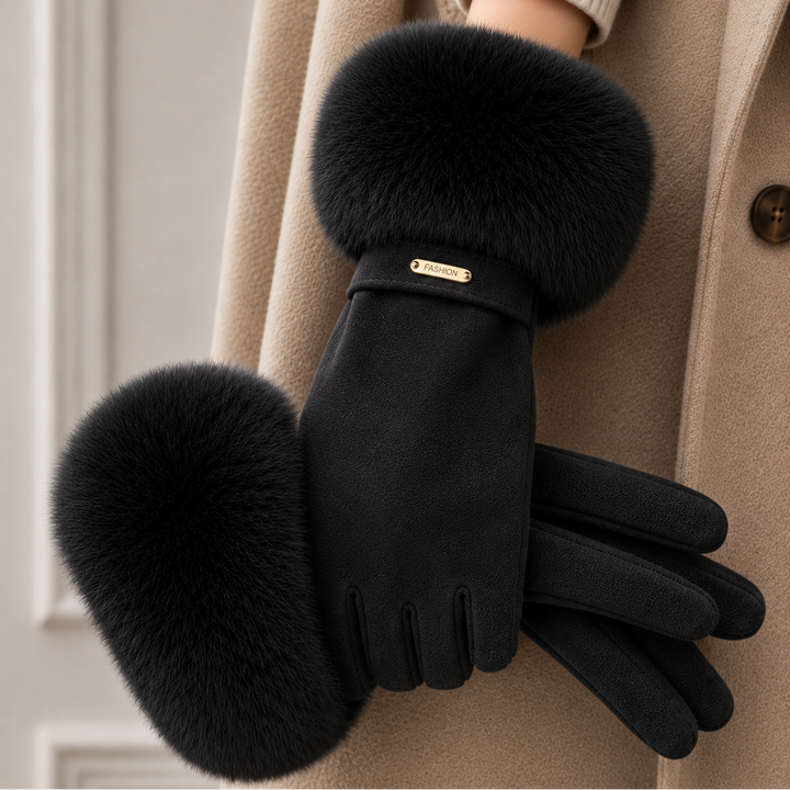 Siberian Aurora Fur Gloves
