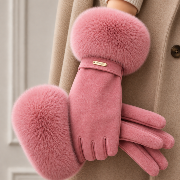 Siberian Aurora Fur Gloves