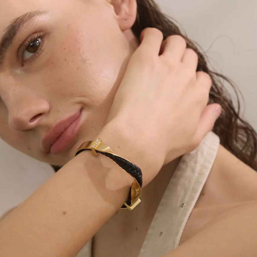 Veyron Braided Cuff Bracelet