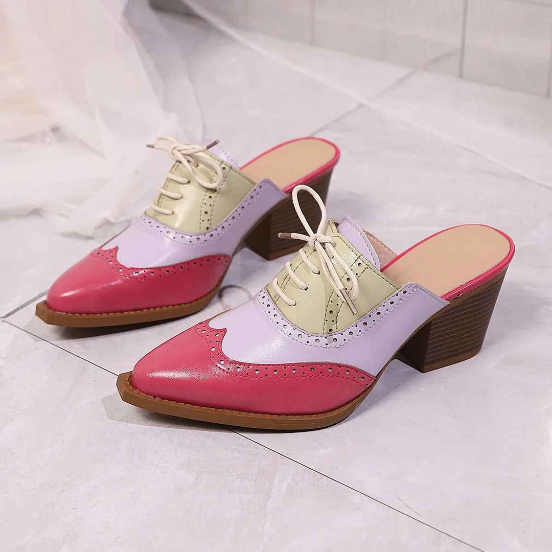 Savannah Brogue Heels