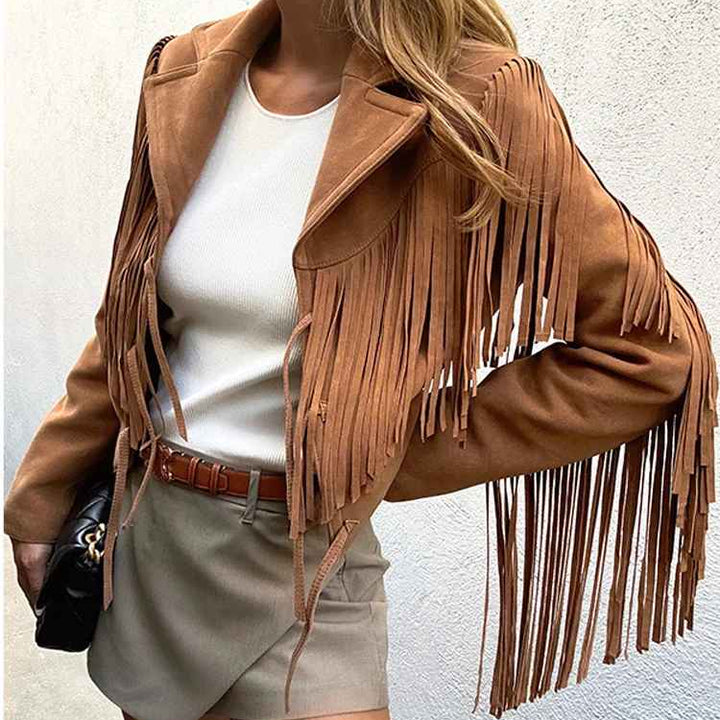 Valeria Suede Frinb Blazer