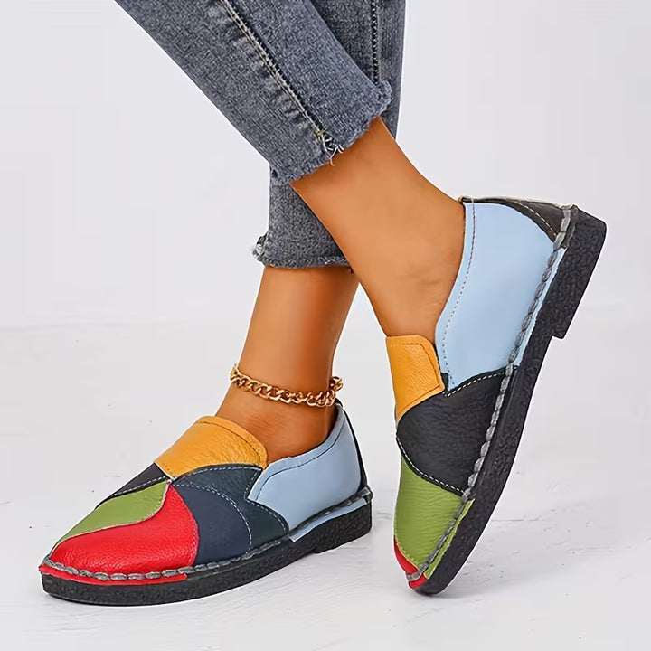 Calista Patchwork Loafers