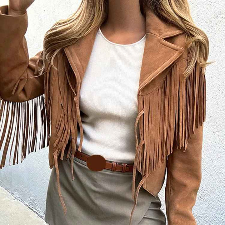 Valeria Suede Frinb Blazer