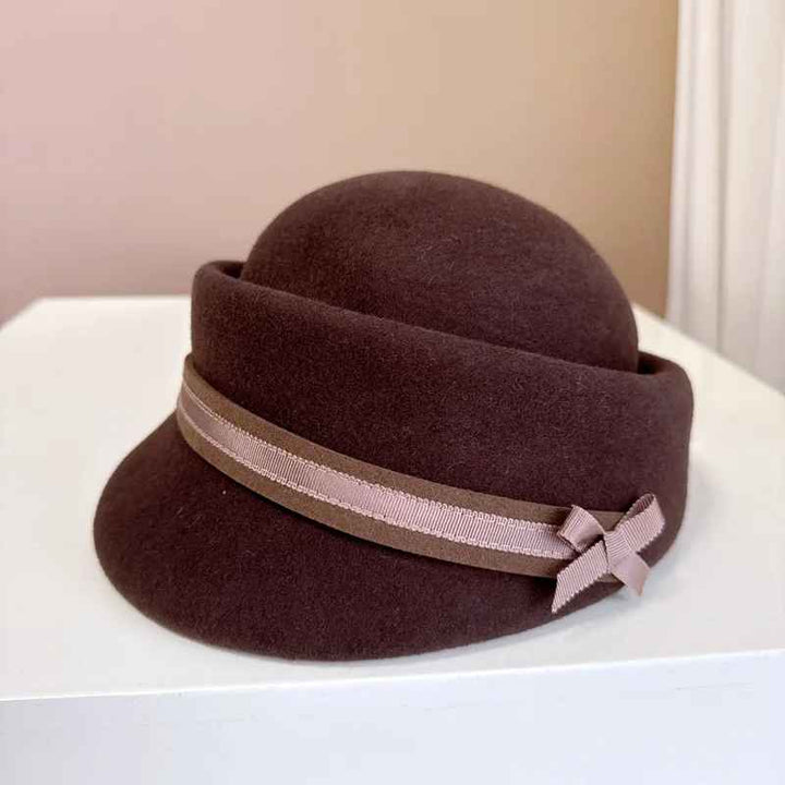 Aurelia Wool Cloche Hat