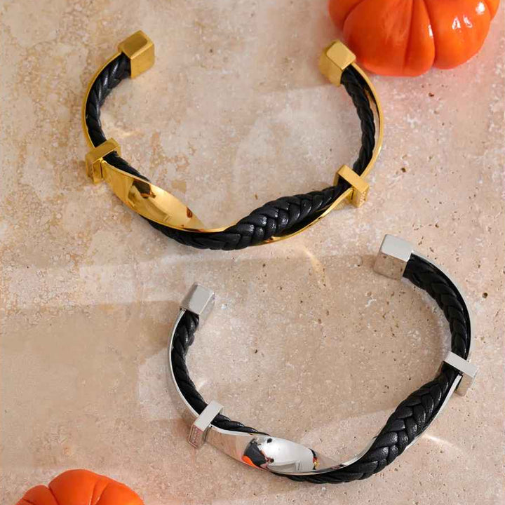 Veyron Braided Cuff Bracelet