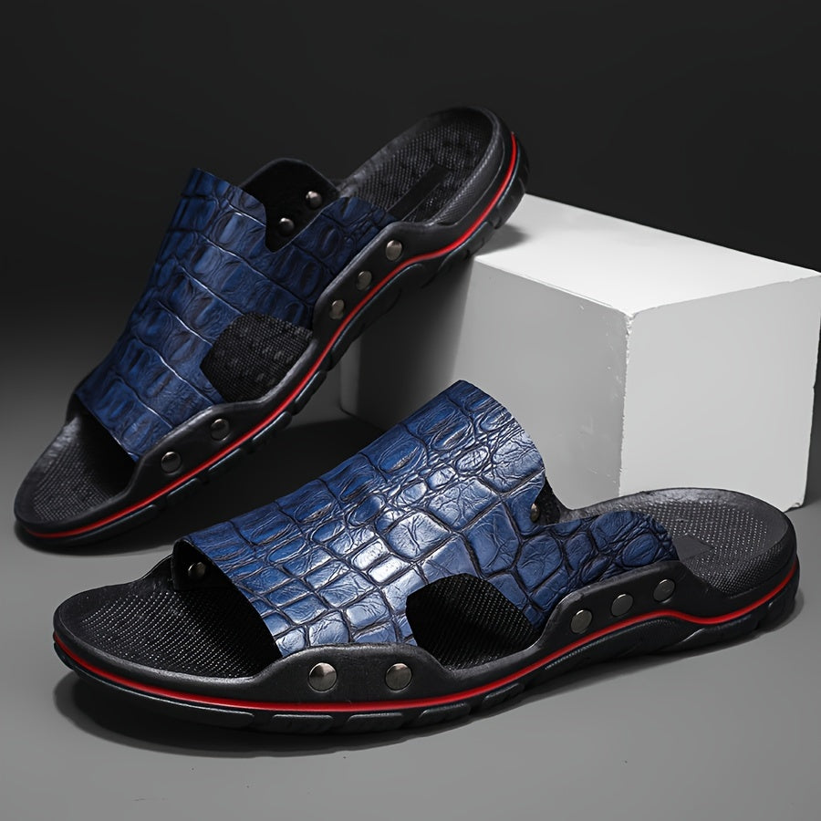 Arlo Leather Slides