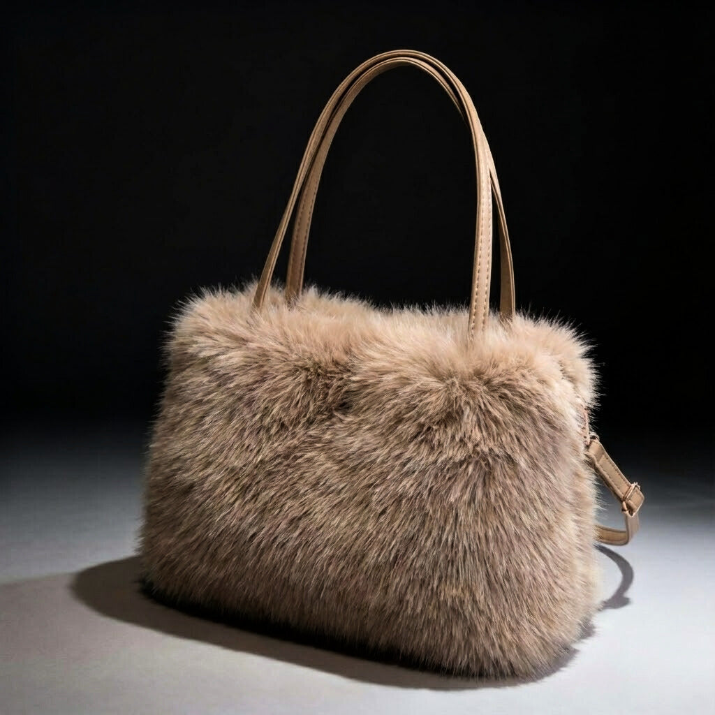 Siberian Aurora Fur Handbag