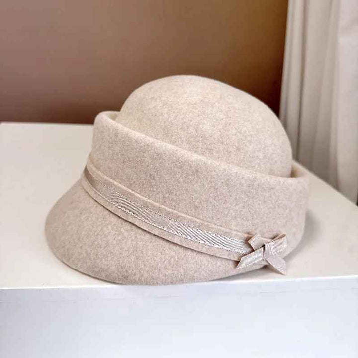 Aurelia Wool Cloche Hat