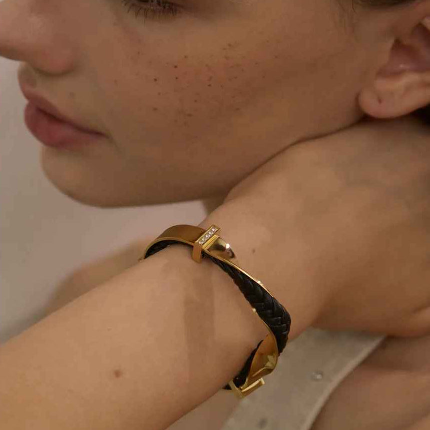 Veyron Braided Cuff Bracelet