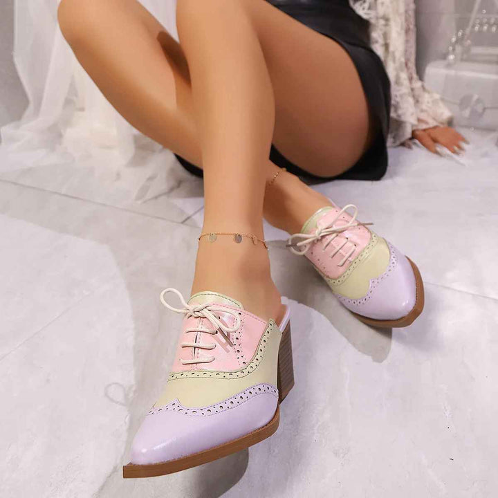Savannah Brogue Heels