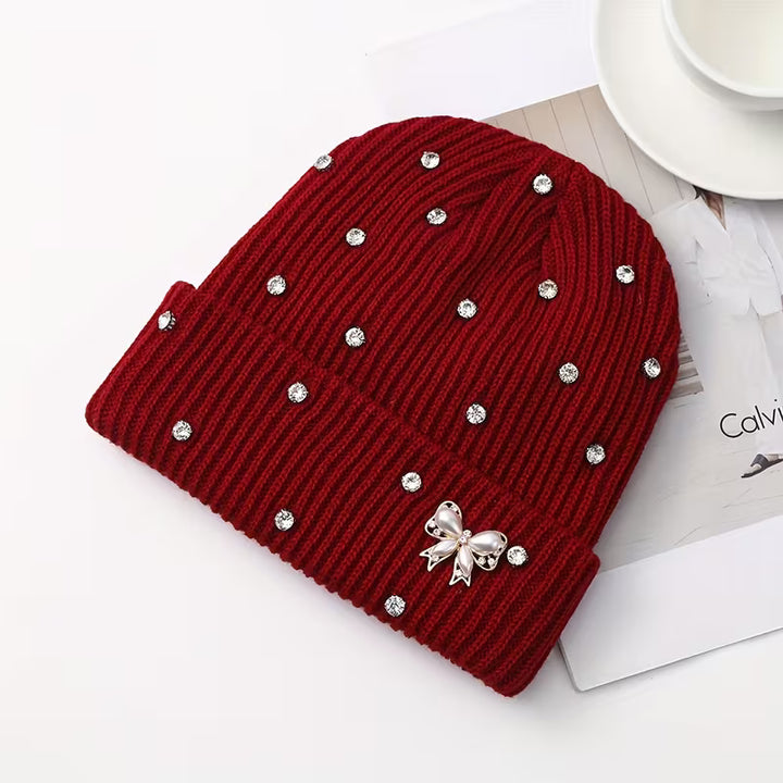 Aviana Crystal Knit Beanie