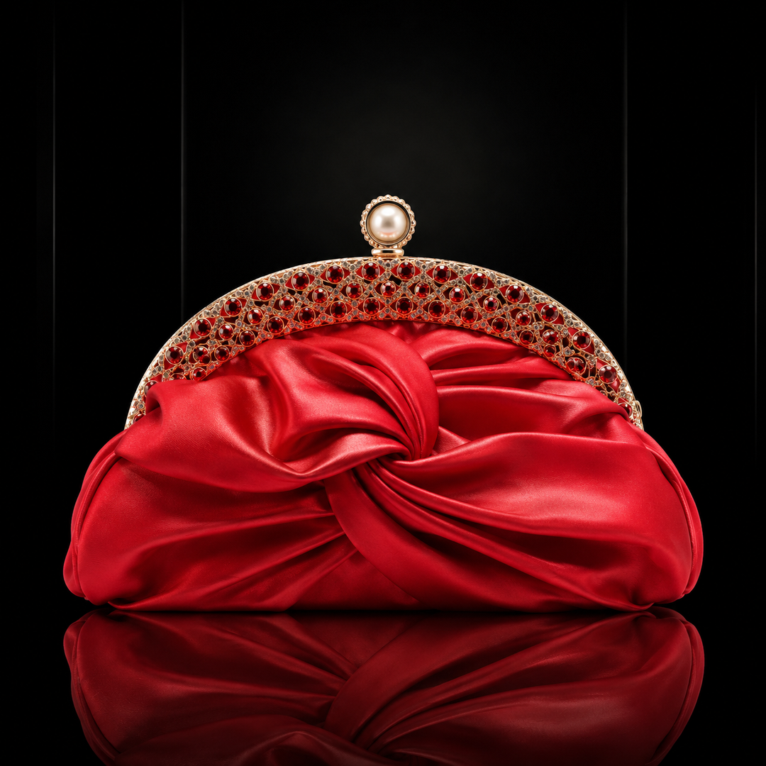 Amara Satin Clutch Bag