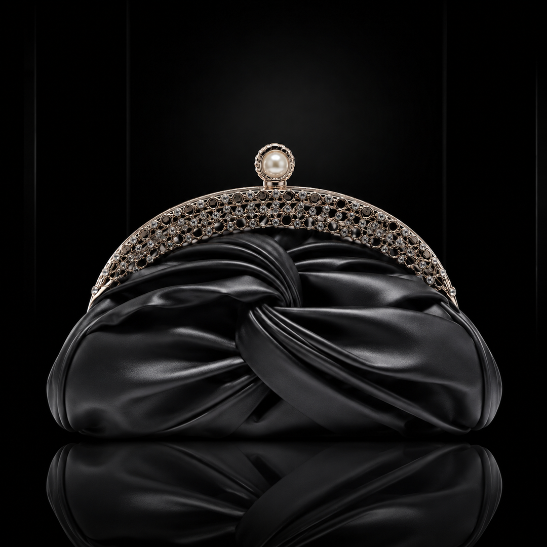 Amara Satin Clutch Bag