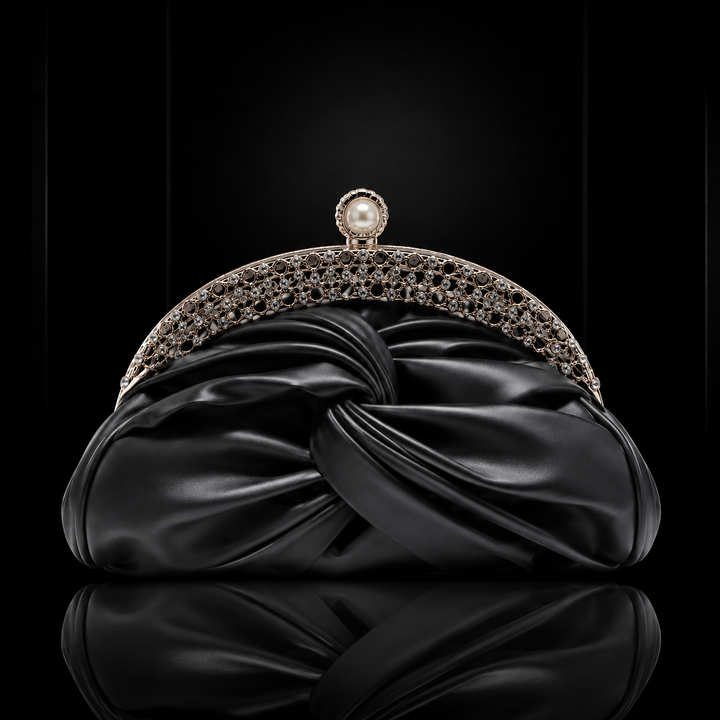 Amara Satin Clutch Bag