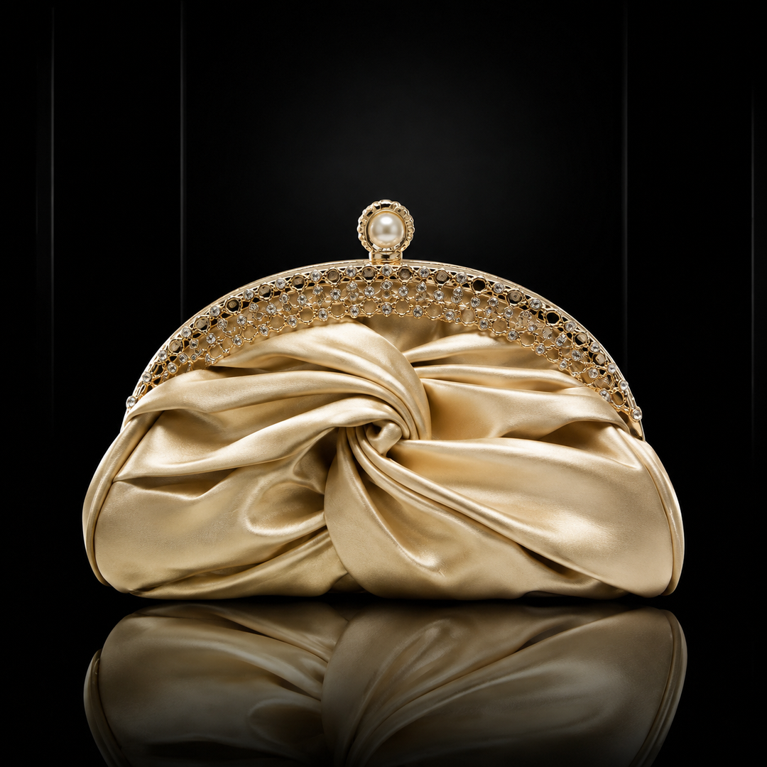 Amara Satin Clutch Bag