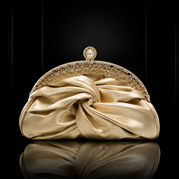 Amara Satin Clutch Bag