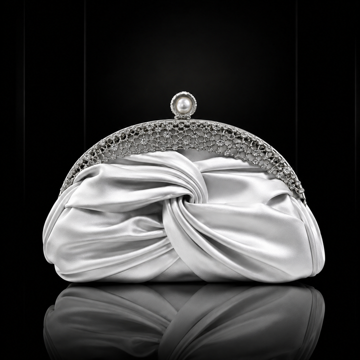 Amara Satin Clutch Bag