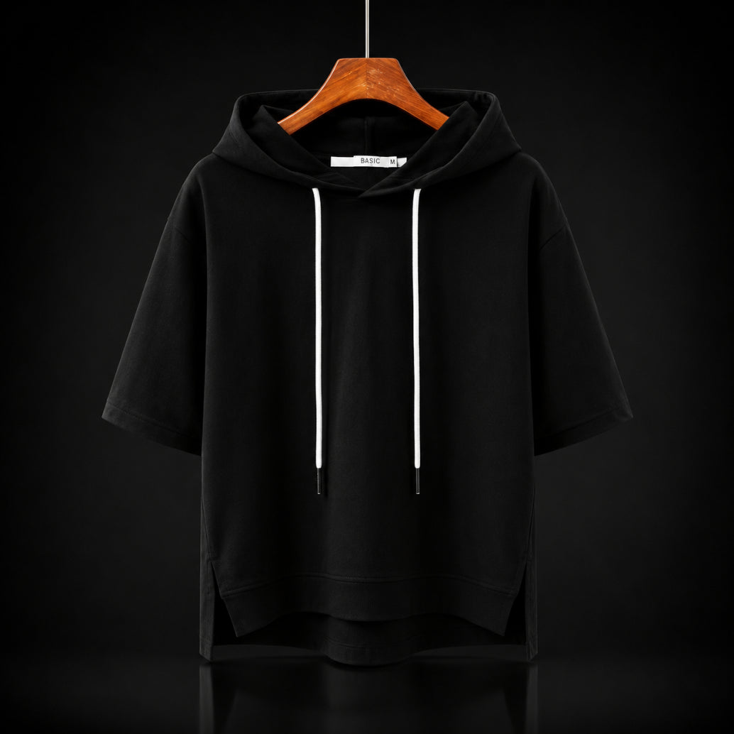 Willow Cotton Half Sleeve Hoodie