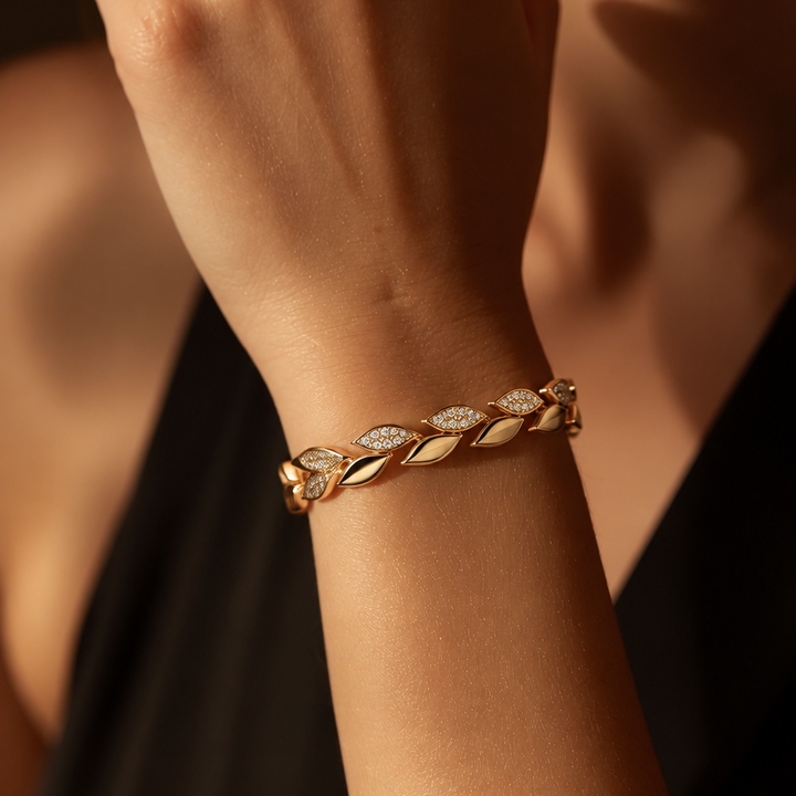 Crystal Laurel Bracelet