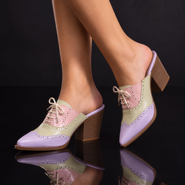 Savannah Brogue Heels