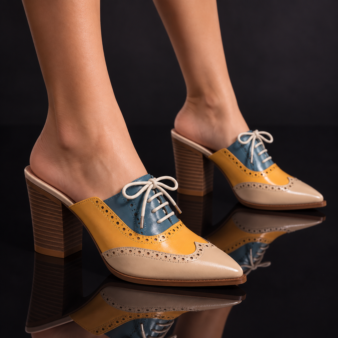 Savannah Brogue Heels