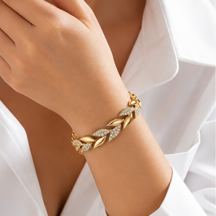 Crystal Laurel Bracelet