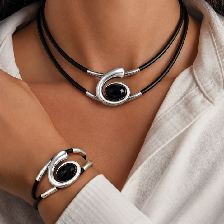 Amara Stone Necklace Set
